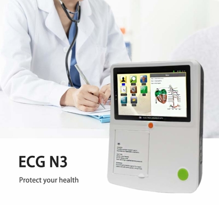 3 6 ουράνιο τόξο ιατρικού εξοπλισμού οργάνων ελέγχου 12 καναλιών ECG φορητό για το νοσοκομείο