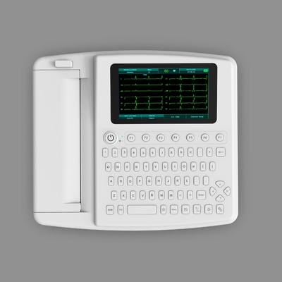Μηχανή ηλεκτροκαρδιογραφημάτων EKG νοσοκομείων πλήρων πληκτρολογίων με τον εκτυπωτή