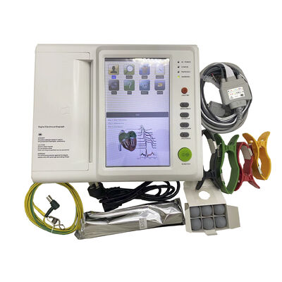 Η συσκευή με καλώδιο ECG με οθόνη αφής 12 καναλιών με εκτυπωτή και καλώδιο ECG πιστοποιητικού ISO