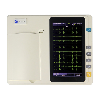 Αυτόματη εγχώρια ECG μηχανή ανάλυσης για το νοσοκομείο 7 ίντσα ζωηρόχρωμο TFT LCD