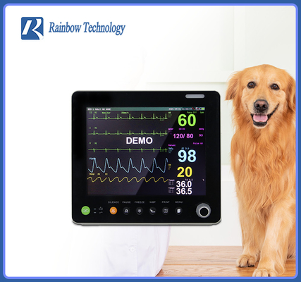 Multi-parameter 12,1 ίντσας κτηνιατρικός εξοπλισμός κλινικών κτηνιάτρων οθόνης αφής οργάνων ελέγχου