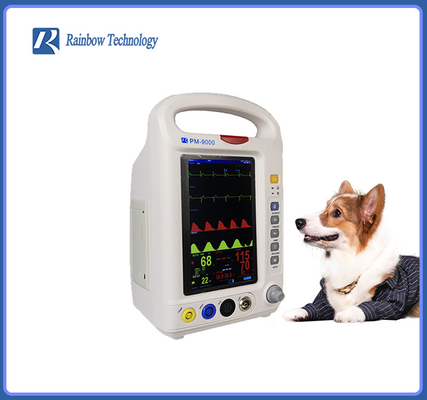 Ελαφριά κτηνιατρική συμπαγής κτηνιατρική ECG θερμοκρασίας μηχανή οργάνων ελέγχου