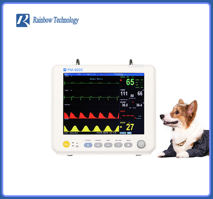 Ελαφρύς κτηνιατρικός εξοπλισμός ελέγχου cOem κτηνιατρικό όργανο ελέγχου παραμέτρου 8 ίντσας πολυ