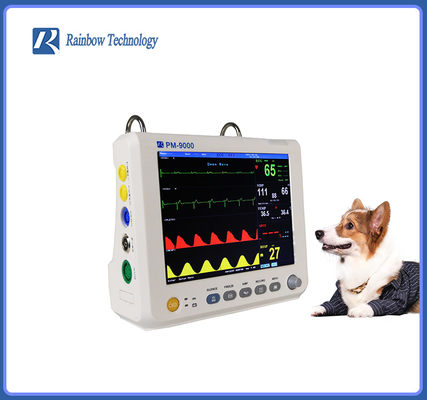Ιατρικά όργανα Κτηνιατρική συσκευή παρακολούθησης ασθενών με ακουστικό / ορατό συναγερμό