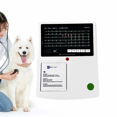 Φορητοί 12 μόλυβδοι 3 μηχανή κτηνιάτρων ECG καναλιών για το νοσοκομείο της Pet