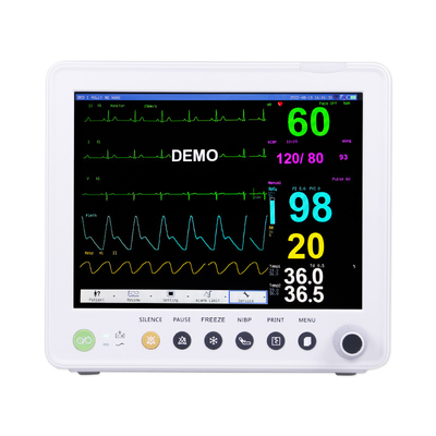 12.1 ιντσών πρότυπες 6 παραμέτρους ICU / παρακείμενος ασθενής οθόνης με ETCO2