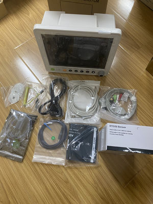 Έγχρωμη οθόνη ασθενή πολλαπλών παραμέτρων TFT LCD 12,1'' με 1 έτος εγγύηση και συμπαγή σχεδιασμό 30*27*30CM