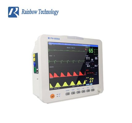 Εγκεκριμένο από ISO FSC Πολυπαραμετρικό Μόνιτορ Ασθενών με Υποστήριξη 7 Γλωσσών και Διάρκεια Ζωής 2 Ετών για Νοσοκομεία, Κλινικές, Κατ' Οίκον Νοσηλεία