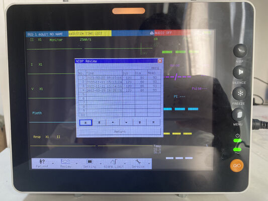8-Inch Color TFT Display Multi Parameter Patient Monitor with ISO Certification and Trolley/Wall Bracket Compatibility